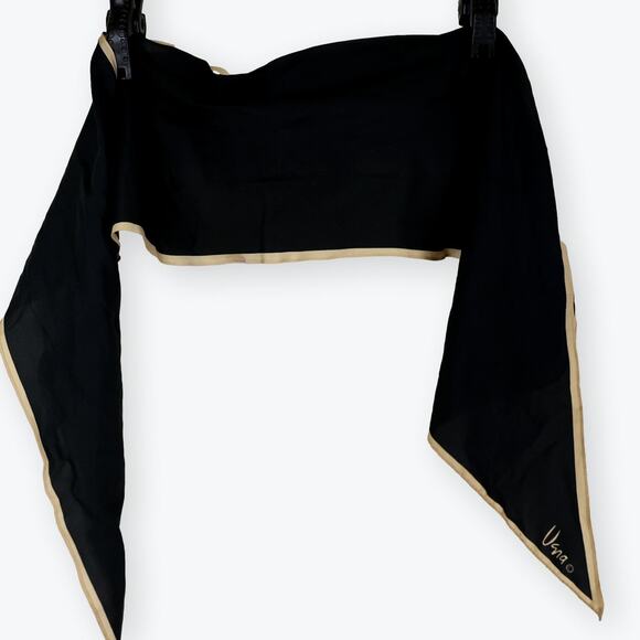 Elegant Black and Gold Scarf - Picture 4 of 5